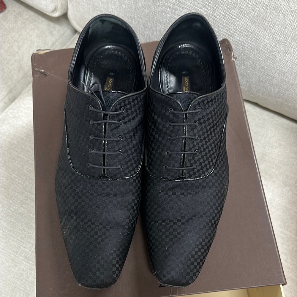 Men's Black Checkered Dress shoes limited edition
